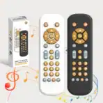 Music Mobile Phone Toy Silicone Remote Control Baby Early Educational Toy Newborn Electric Numbers English Learning Toys