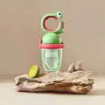 BC Babycare Baby Food Feeder Fruit Pacifier S+L Infant Teething Toy Teether Silicone (Green)