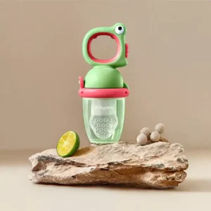 BC Babycare Baby Food Feeder Fruit Pacifier S+L Infant Teething Toy Teether Silicone (Green)