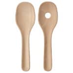 SKALLKNEKT 2-piece salad servers set, solid birch