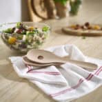 SKALLKNEKT 2-piece salad servers set, solid birch - Image 2