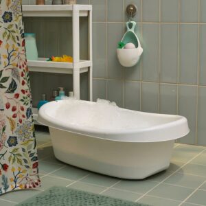 LÄTTSAM Baby bath, white/turquoise - Image 2