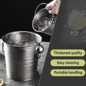 AKIRO 3L Ice Bucket Drinks Cooler For Dinner Home KTV Party Beverage Chiller - Image 2