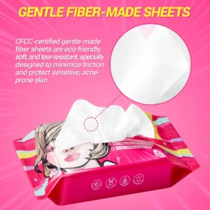 DAZZLE ME Acne Armor Remover Wipes 20's (Penanggal Mekap) - AHA-BHA Power proof cleanser & Acne-Prone Friendly - Image 4