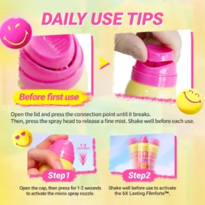 DAZZLE ME Get a Grip! Setting Spray 24-Hour Hydration Sweat-Proof 100ml - Image 2