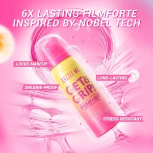 DAZZLE ME Get a Grip! Setting Spray 24-Hour Hydration Sweat-Proof 100ml - Image 5