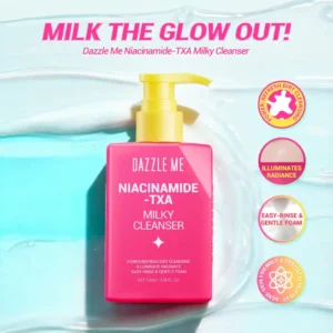 DAZZLE ME Niacinamide-TXA Milky Cleanser-Power-Refresh Dirt Cleansing the Skin Brightening & Hidrating - Image 2