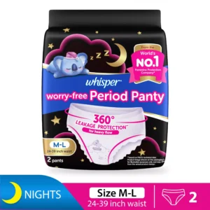 Whisper Koala Night Sanitary Panty Size M-L 2pcs