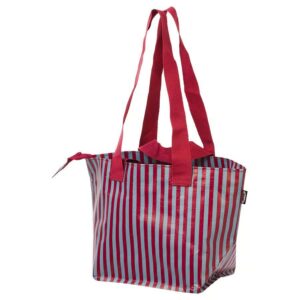 GÖRSNYGG Carrier bag, red blue/patterned, 22x15x22 cm/7 l
