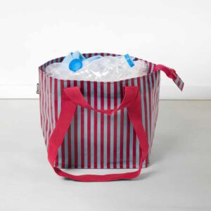 GÖRSNYGG Carrier bag, red blue/patterned, 22x15x22 cm/7 l - Image 3