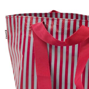 GÖRSNYGG Carrier bag, red blue/patterned, 22x15x22 cm/7 l - Image 4