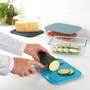 IKEA 365+ Chopping board, black-blue grey-blue/light blue, 22x16 cm - Image 2
