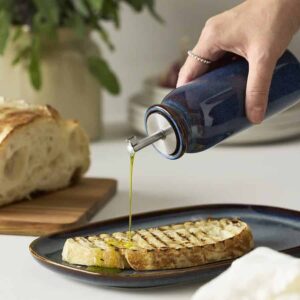 BRUGDHAJ Oil/vinegar bottle, blue, 19 cm - Image 2