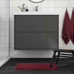 BACKMÅRA Bath mat, deep red, 40x60 cm - Image 2