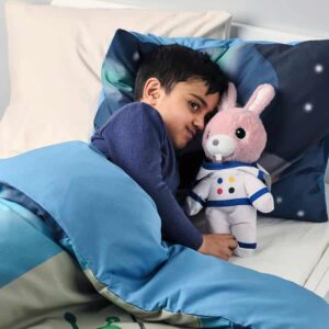 AFTONSPARV Soft toy with astronaut suit, rabbit, 28 cm - Image 2