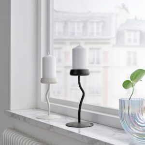 SILVERPÄRON Pillar candle holder, black, 24 cm - Image 3