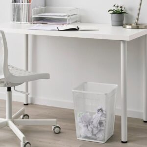 DRÖNJÖNS Wastepaper basket, white - Image 2