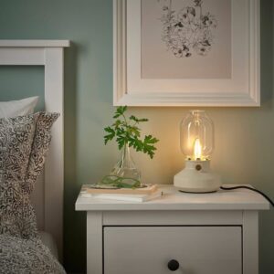 LUNNOM LED bulb E14 210 lumen, dimmable/chandelier brown clear glass - Image 3