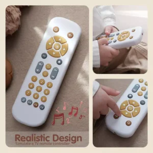 Music Mobile Phone Toy Silicone Remote Control Baby Early Educational Toy Newborn Electric Numbers English Learning Toys - Image 4