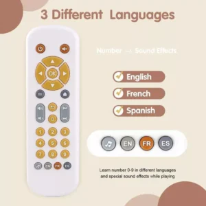 Music Mobile Phone Toy Silicone Remote Control Baby Early Educational Toy Newborn Electric Numbers English Learning Toys - Image 6