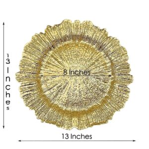 33cm Plastic Gold Decoration plate, Table Craft Chargers plate Dinner Wedding Party Event 1pcs - Image 7