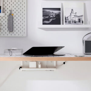 FÖRSÄSONG Cable management tray, white, 38 cm - Image 2