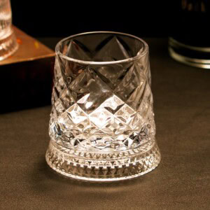 Crystal Rotating Home Party Glass