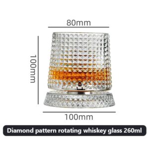 Crystal Rotating Home Party Glass - Image 4