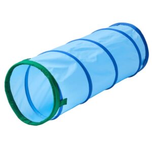 DVÄRGMÅS Play tunnel, blue/green bangladesh ikea kids