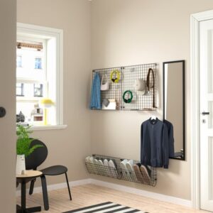 GREJIG / BAGGMUCK Hallway furniture, set of 6, grey - Image 7