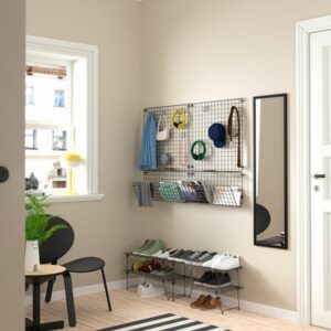 GREJIG / BAGGMUCK Hallway furniture, set of 6, grey - Image 9