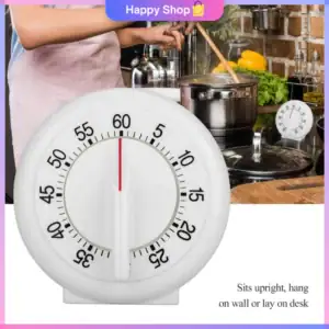 Kitchen Round Shape 60' Timer / Bakery Accessories/ Automatic Timer/ Mechanical Counter Alarm Clock Timer - Image 3