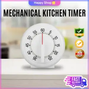 Kitchen Round Shape 60' Timer / Bakery Accessories/ Automatic Timer/ Mechanical Counter Alarm Clock Timer - Image 5