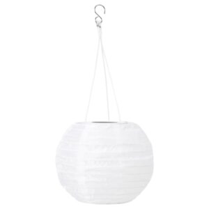 Decorative paper lantern with LED lights for home, parties, and outdoor events.
