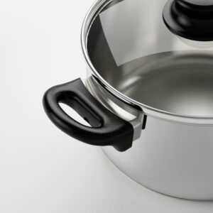 ANNONS 5-piece cookware set, glass/stainless steel - Image 5