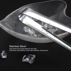 Premium Stainless Steel Ice Tongs Food Grade Material Kitchen Bars - Image 6