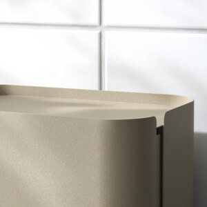 FLORSJÖN Waste bin, beige, 3 l - Image 4