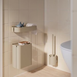 FLORSJÖN Waste bin, beige, 3 l - Image 6