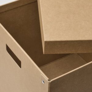 GÄRDESGÅRD Storage box with lid, natural, 32x35x31 cm - Image 4