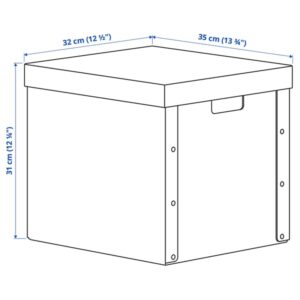 GÄRDESGÅRD Storage box with lid, natural, 32x35x31 cm - Image 6