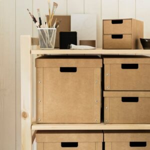 GÄRDESGÅRD Storage box with lid, natural, 32x35x31 cm - Image 7