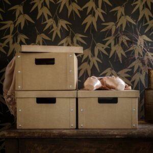 GÄRDESGÅRD Storage box with lid, natural, 25x35x16 cm - Image 6
