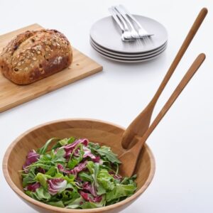 GRÖNSAKER 2-piece salad servers set, bamboo - Image 3
