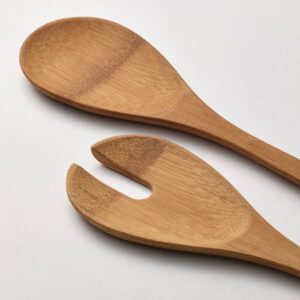 GRÖNSAKER 2-piece salad servers set, bamboo - Image 5