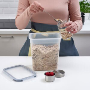 IKEA 365+ Food container, rectangular/plastic, 4.2 l + LID - Image 3