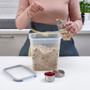 IKEA 365+ Food container with lid, rectangular/plastic, 4.2 l - Image 4