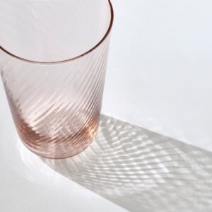 KLIPPLAX Glass, striped pink, 40 cl - Image 4