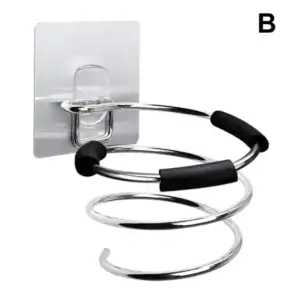 Description: Material : Stainless Steel+Rubber Ring Color : Silver Size: 12.5cm (Length) 7.8cm (Diameter) Package Included: - 1 x Hair Dryers Holder - (Accessories: 1 x Stainless steel gaskets + 3 x screws) Features: - Easy to mount, sturdy and durable, heat resistant for ensuring safety. - firmly holds your hair dryer, convenient and safe. - Great for hairdressing salons or House use