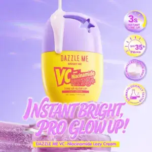 DAZZLE ME NEW VC-Niacinamide Lazy Cream 30ml (3s Instant Tone-Up | Evens Skin Tone & Dullness | SPF35 PA+++)