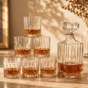 Creative Shaped Crystal Wine Glass Set/ Whisky Glass Cup Set - Image 4